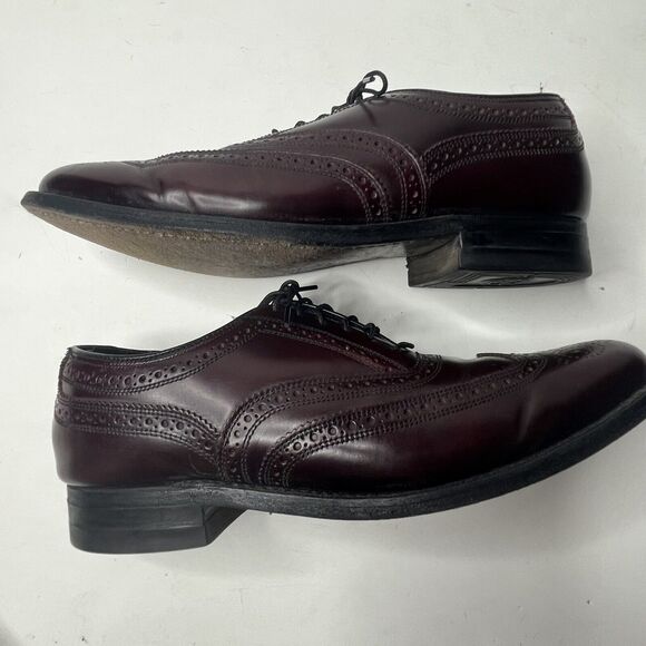 The Florsheim Shoe Burgundy Leather Full Brogue Dress Shoes Mens Size 6.5 D main image 10
